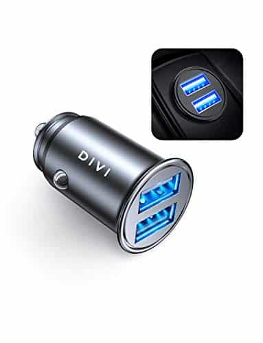pikins Adattatore per caricabatteria da Auto USB 3.0 a Carica Rapida per Cellulare Caricabatterie 