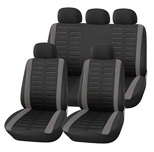 anti-rughe con fibra di lino traspirante sudore coprisedili universali per auto per sedili anteriori/posteriori Chnrong anti raggi UV coprisedili per auto 